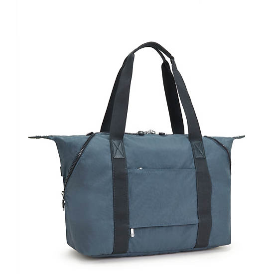 Kipling Art Medium Iconic Tote Çanta Lacivert Gri | TR 1448YX